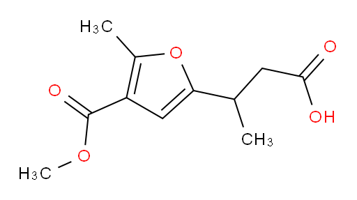 3-[4-(methoxycarbonyl)-5-methylfuran-2-yl]butanoic acid