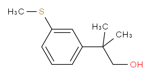 2-methyl-2-[3-(methylsulfanyl)phenyl]propan-1-ol