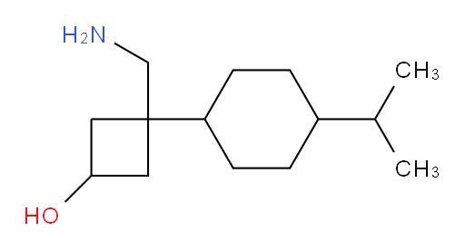 3-(aminomethyl)-3-[4-(propan-2-yl)cyclohexyl]cyclobutan-1-ol
