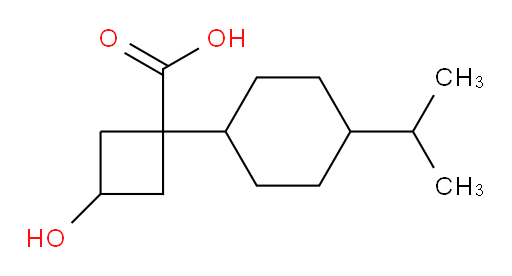 3-hydroxy-1-[4-(propan-2-yl)cyclohexyl]cyclobutane-1-carboxylic acid