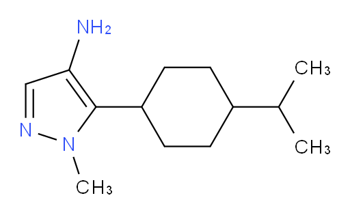 1-methyl-5-[4-(propan-2-yl)cyclohexyl]-1H-pyrazol-4-amine