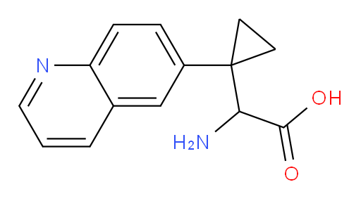2-amino-2-[1-(quinolin-6-yl)cyclopropyl]acetic acid