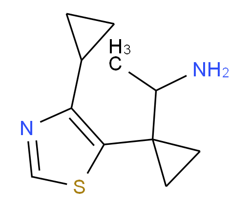 1-[1-(4-cyclopropyl-1,3-thiazol-5-yl)cyclopropyl]ethan-1-amine
