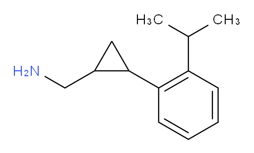 {2-[2-(propan-2-yl)phenyl]cyclopropyl}methanamine
