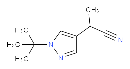 2-(1-tert-butyl-1H-pyrazol-4-yl)propanenitrile