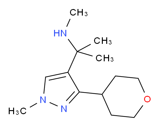 methyl({2-[1-methyl-3-(oxan-4-yl)-1H-pyrazol-4-yl]propan-2-yl})amine
