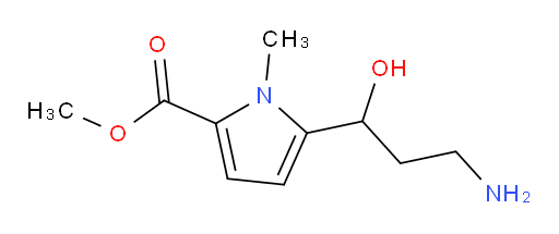methyl 5-(3-amino-1-hydroxypropyl)-1-methyl-1H-pyrrole-2-carboxylate