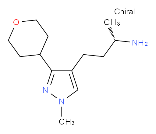 (2S)-4-[1-methyl-3-(oxan-4-yl)-1H-pyrazol-4-yl]butan-2-amine