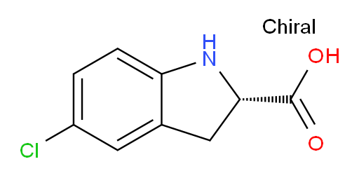 (2S)-5-chloro-2,3-dihydro-1H-indole-2-carboxylic acid