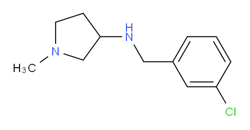 N-[(3-chlorophenyl)methyl]-1-methylpyrrolidin-3-amine