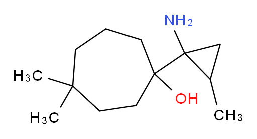 1-(1-amino-2-methylcyclopropyl)-4,4-dimethylcycloheptan-1-ol