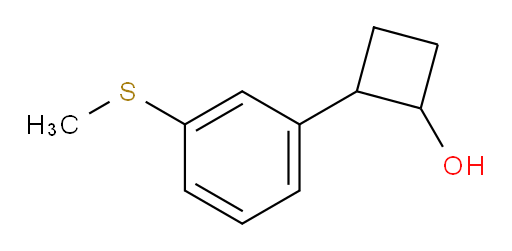 2-[3-(methylsulfanyl)phenyl]cyclobutan-1-ol