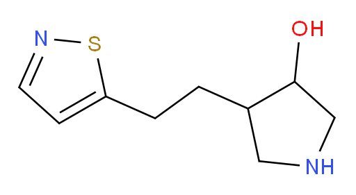4-[2-(1,2-thiazol-5-yl)ethyl]pyrrolidin-3-ol