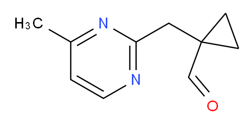 1-[(4-methylpyrimidin-2-yl)methyl]cyclopropane-1-carbaldehyde