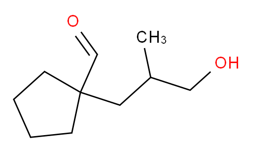 1-(3-hydroxy-2-methylpropyl)cyclopentane-1-carbaldehyde