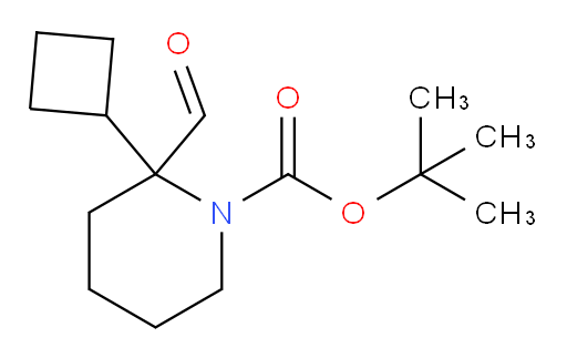tert-butyl 2-cyclobutyl-2-formylpiperidine-1-carboxylate