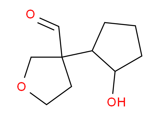 3-(2-hydroxycyclopentyl)oxolane-3-carbaldehyde