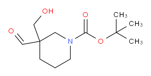 tert-butyl 3-formyl-3-(hydroxymethyl)piperidine-1-carboxylate