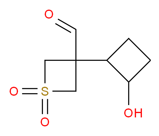 3-(2-hydroxycyclobutyl)-1,1-dioxo-1lambda6-thietane-3-carbaldehyde