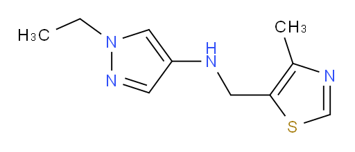1-ethyl-N-[(4-methyl-1,3-thiazol-5-yl)methyl]-1H-pyrazol-4-amine