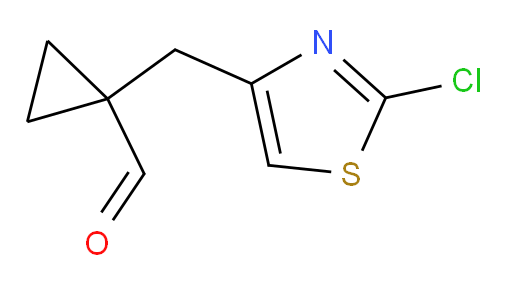 1-[(2-chloro-1,3-thiazol-4-yl)methyl]cyclopropane-1-carbaldehyde