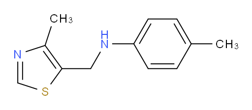 4-methyl-N-[(4-methyl-1,3-thiazol-5-yl)methyl]aniline