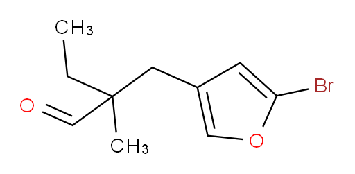 2-[(5-bromofuran-3-yl)methyl]-2-methylbutanal