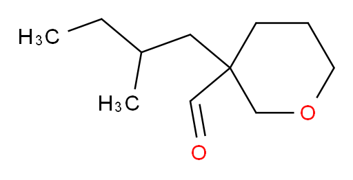 3-(2-methylbutyl)oxane-3-carbaldehyde