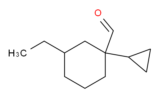 1-cyclopropyl-3-ethylcyclohexane-1-carbaldehyde