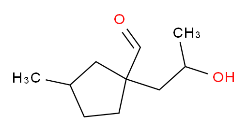 1-(2-hydroxypropyl)-3-methylcyclopentane-1-carbaldehyde