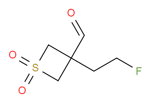 3-(2-fluoroethyl)-1,1-dioxo-1lambda6-thietane-3-carbaldehyde