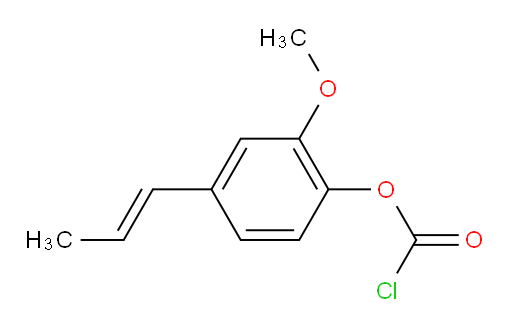 2-methoxy-4-(prop-1-en-1-yl)phenyl chloroformate