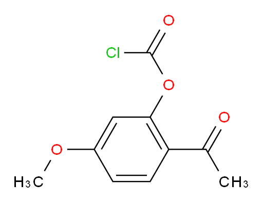 2-acetyl-5-methoxyphenyl chloroformate