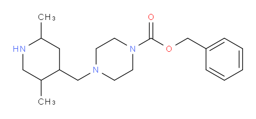 benzyl 4-[(2,5-dimethylpiperidin-4-yl)methyl]piperazine-1-carboxylate