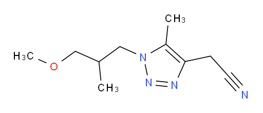 2-[1-(3-methoxy-2-methylpropyl)-5-methyl-1H-1,2,3-triazol-4-yl]acetonitrile