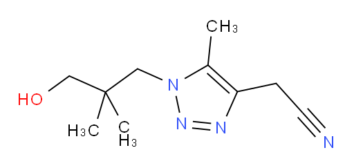 2-[1-(3-hydroxy-2,2-dimethylpropyl)-5-methyl-1H-1,2,3-triazol-4-yl]acetonitrile