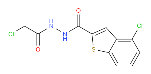 4-chloro-N'-(2-chloroacetyl)-1-benzothiophene-2-carbohydrazide