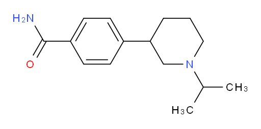 4-[1-(propan-2-yl)piperidin-3-yl]benzamide