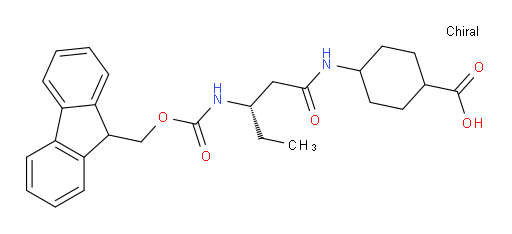 4-[(3S)-3-({[(9H-fluoren-9-yl)methoxy]carbonyl}amino)pentanamido]cyclohexane-1-carboxylic acid