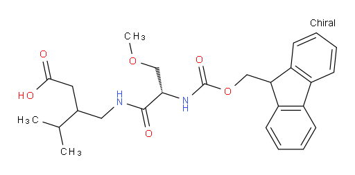 3-{[(2S)-2-({[(9H-fluoren-9-yl)methoxy]carbonyl}amino)-3-methoxypropanamido]methyl}-4-methylpentanoic acid