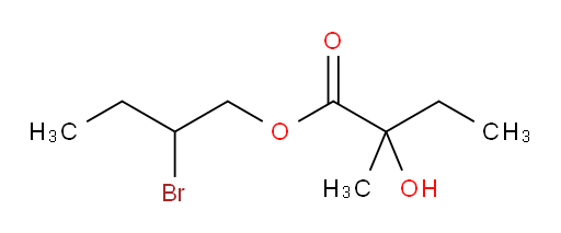 2-bromobutyl 2-hydroxy-2-methylbutanoate