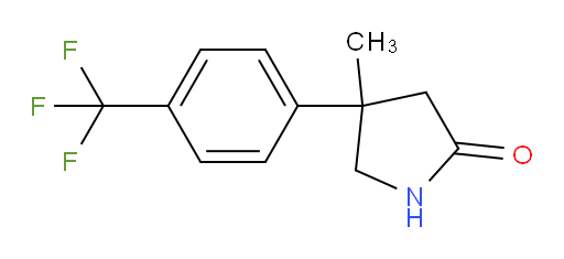 4-methyl-4-[4-(trifluoromethyl)phenyl]pyrrolidin-2-one