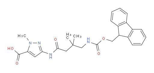 3-[4-({[(9H-fluoren-9-yl)methoxy]carbonyl}amino)-3,3-dimethylbutanamido]-1-methyl-1H-pyrazole-5-carboxylic acid