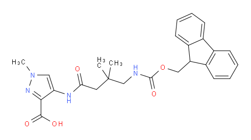 4-[4-({[(9H-fluoren-9-yl)methoxy]carbonyl}amino)-3,3-dimethylbutanamido]-1-methyl-1H-pyrazole-3-carboxylic acid