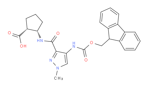 rac-(1R,2S)-2-[4-({[(9H-fluoren-9-yl)methoxy]carbonyl}amino)-1-methyl-1H-pyrazole-3-amido]cyclopentane-1-carboxylic acid