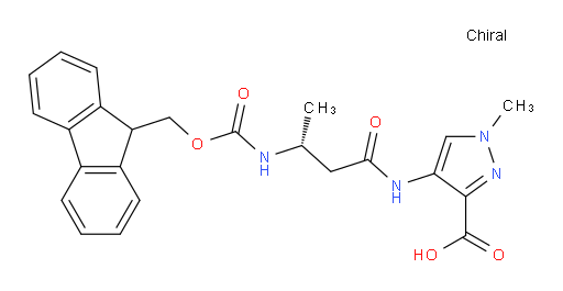 4-[(3R)-3-({[(9H-fluoren-9-yl)methoxy]carbonyl}amino)butanamido]-1-methyl-1H-pyrazole-3-carboxylic acid