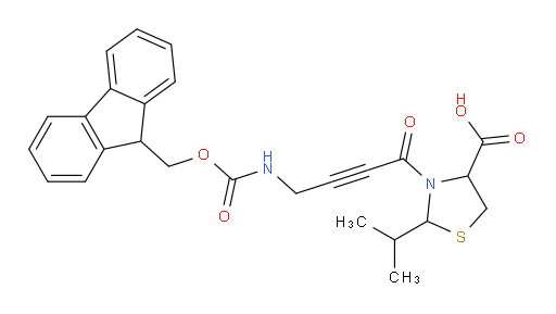 3-[4-({[(9H-fluoren-9-yl)methoxy]carbonyl}amino)but-2-ynoyl]-2-(propan-2-yl)-1,3-thiazolidine-4-carboxylic acid