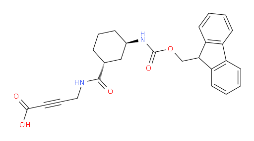 rac-4-{[(1R,3R)-3-({[(9H-fluoren-9-yl)methoxy]carbonyl}amino)cyclohexyl]formamido}but-2-ynoic acid
