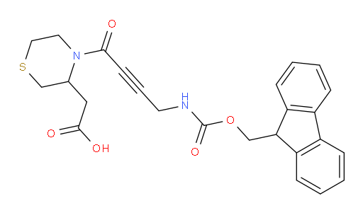 2-{4-[4-({[(9H-fluoren-9-yl)methoxy]carbonyl}amino)but-2-ynoyl]thiomorpholin-3-yl}acetic acid