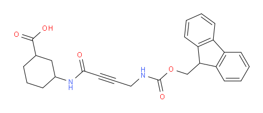 3-[4-({[(9H-fluoren-9-yl)methoxy]carbonyl}amino)but-2-ynamido]cyclohexane-1-carboxylic acid
